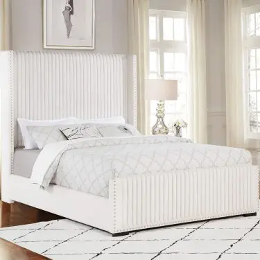 Natasha Wingback Bed Cream