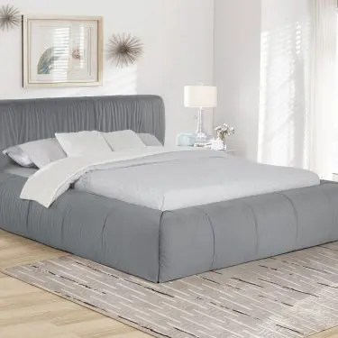 Wilshire Platform Bed Grey