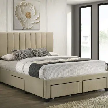 Wheatland Storage Bed Light Brown