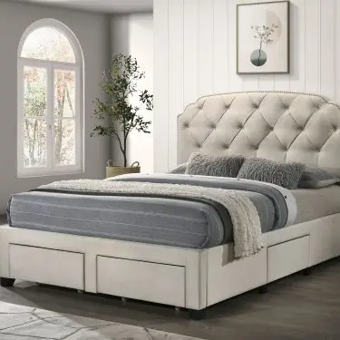 Marianna Storage Bed Cream
