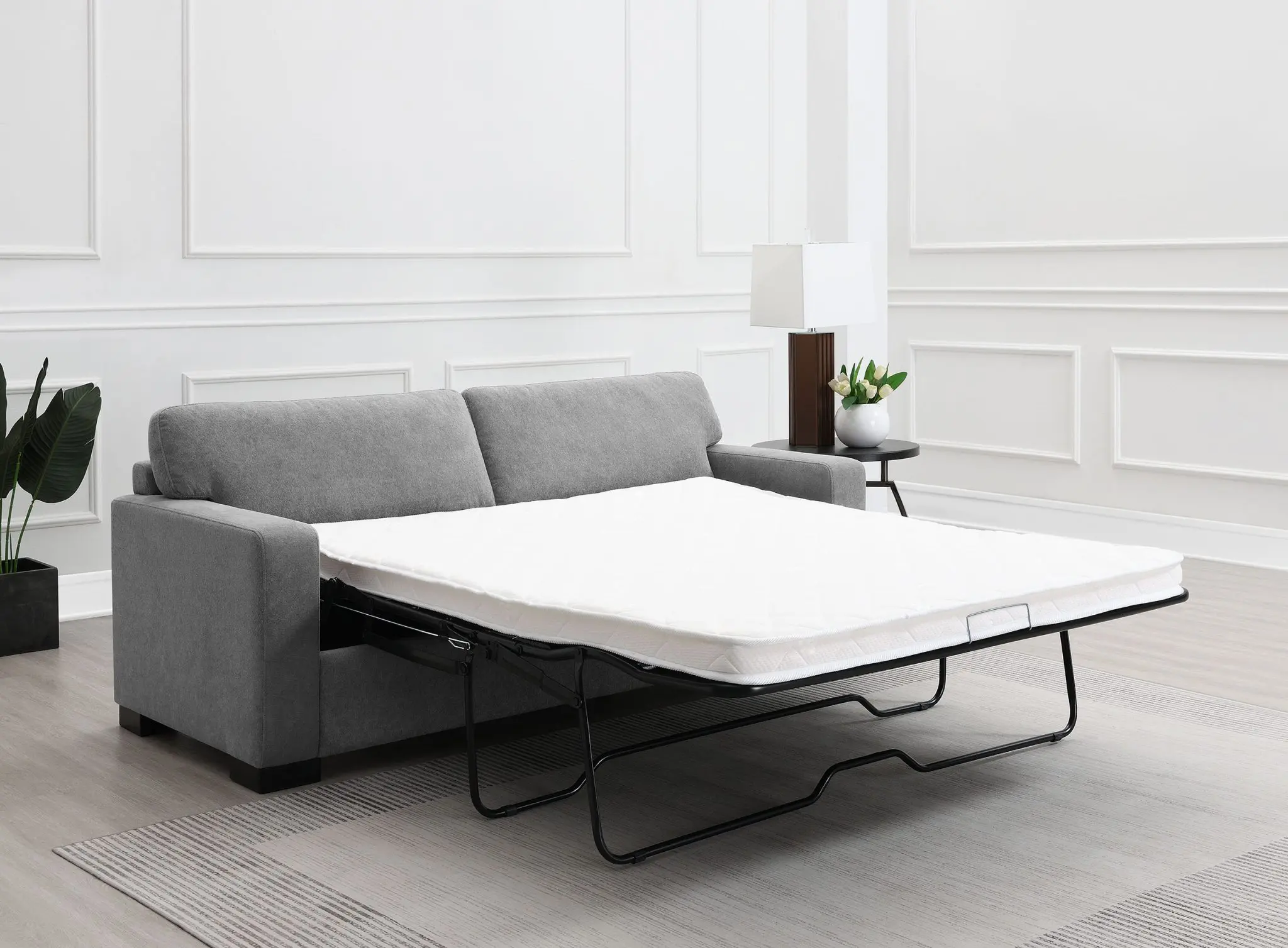 Simpson Sleeper Sofa with Queen Mattress Grey - Image 2