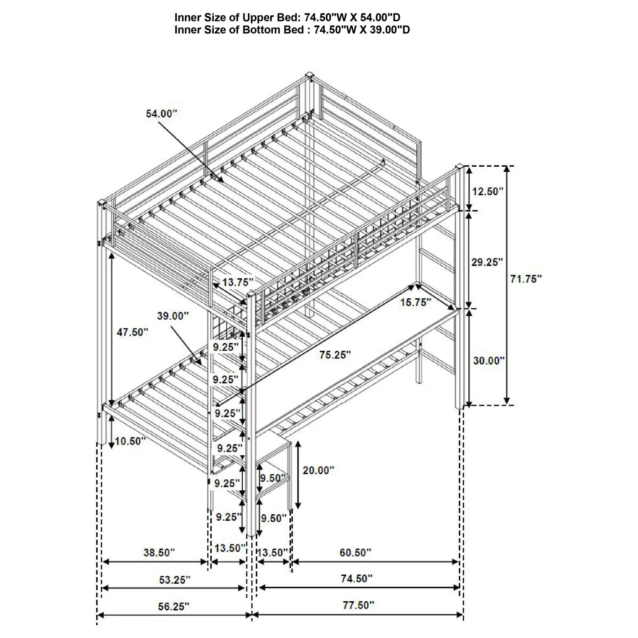 Bettoni Workstation Bunk Bed - Image 9