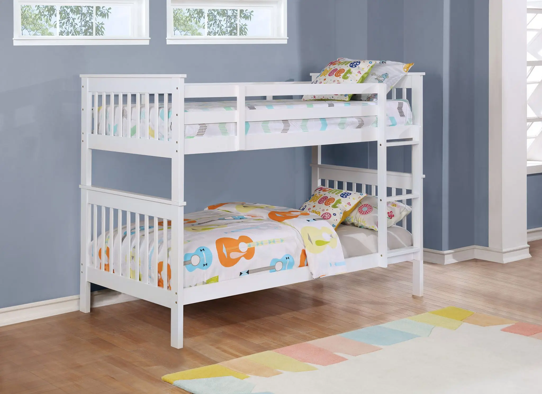 Chapman Bunk Bed Twin over Twin White - Image 2