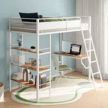Campus Loft Bed with Desk