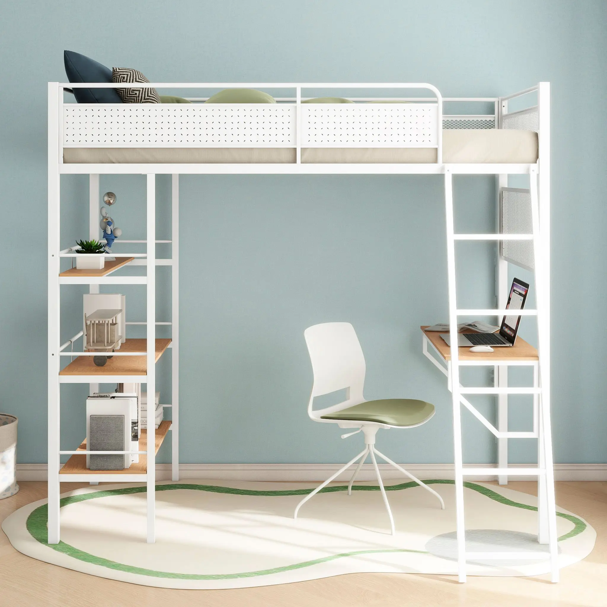 Campus Loft Bed with Desk - Image 2