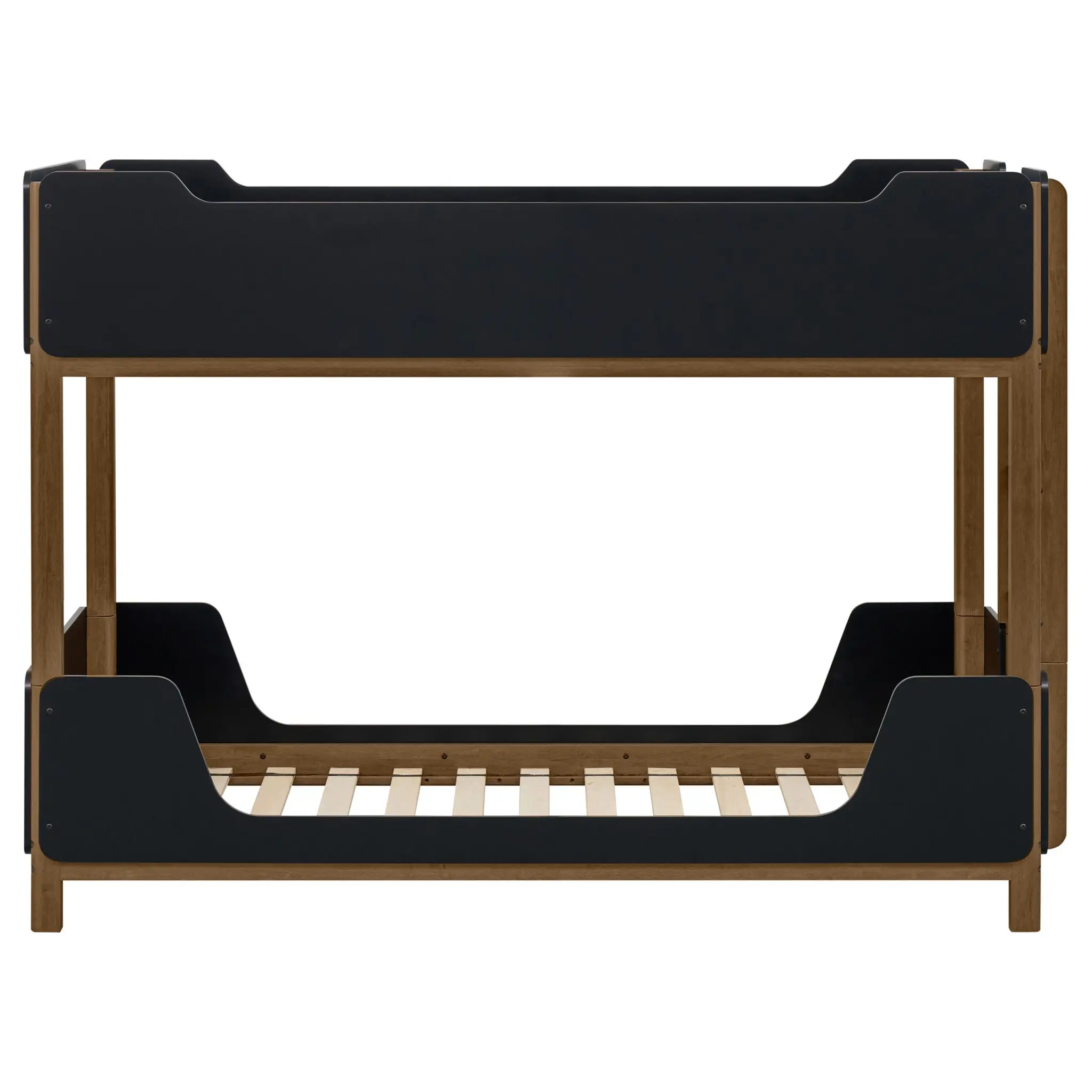 Morris Bunk Bed Twin over Twin Walnut and Black - Image 4