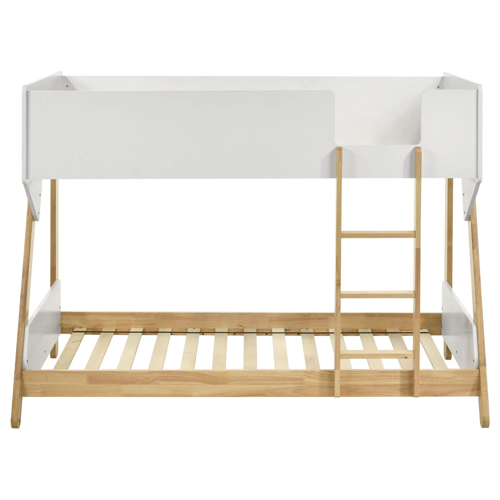 Wyatt Bunk Bed Twin over Twin White and Natural - Image 4
