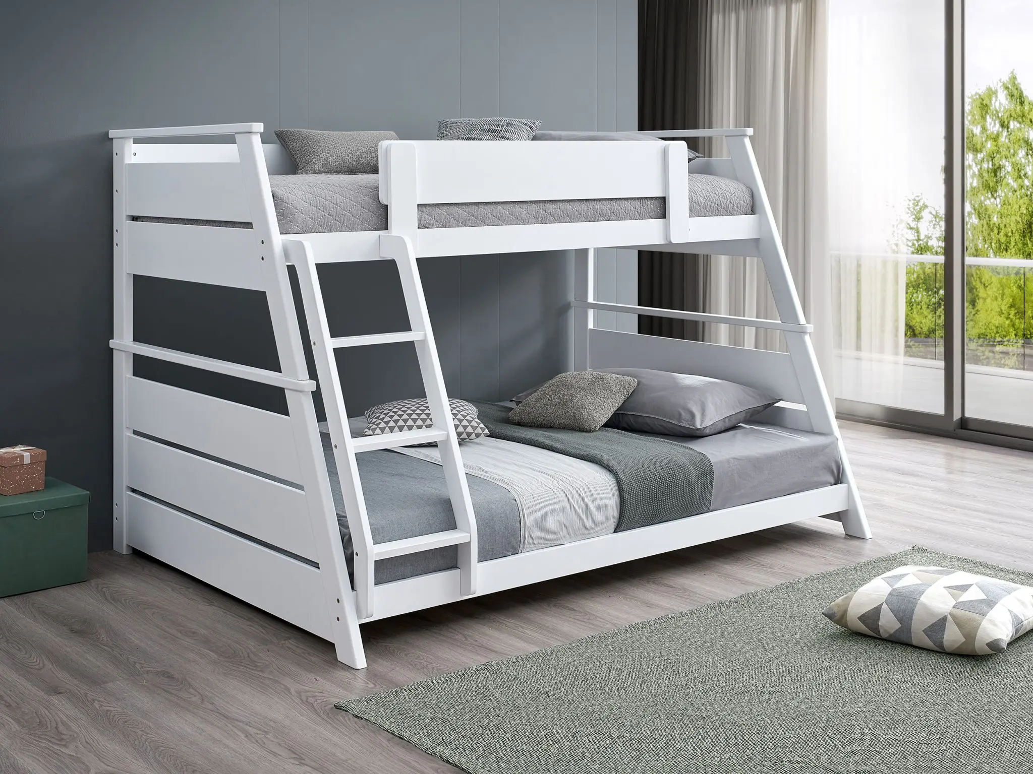 Holden Bunk Bed Twin over Full White