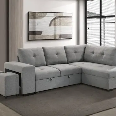 Roanne Sleeper Sectional Grey