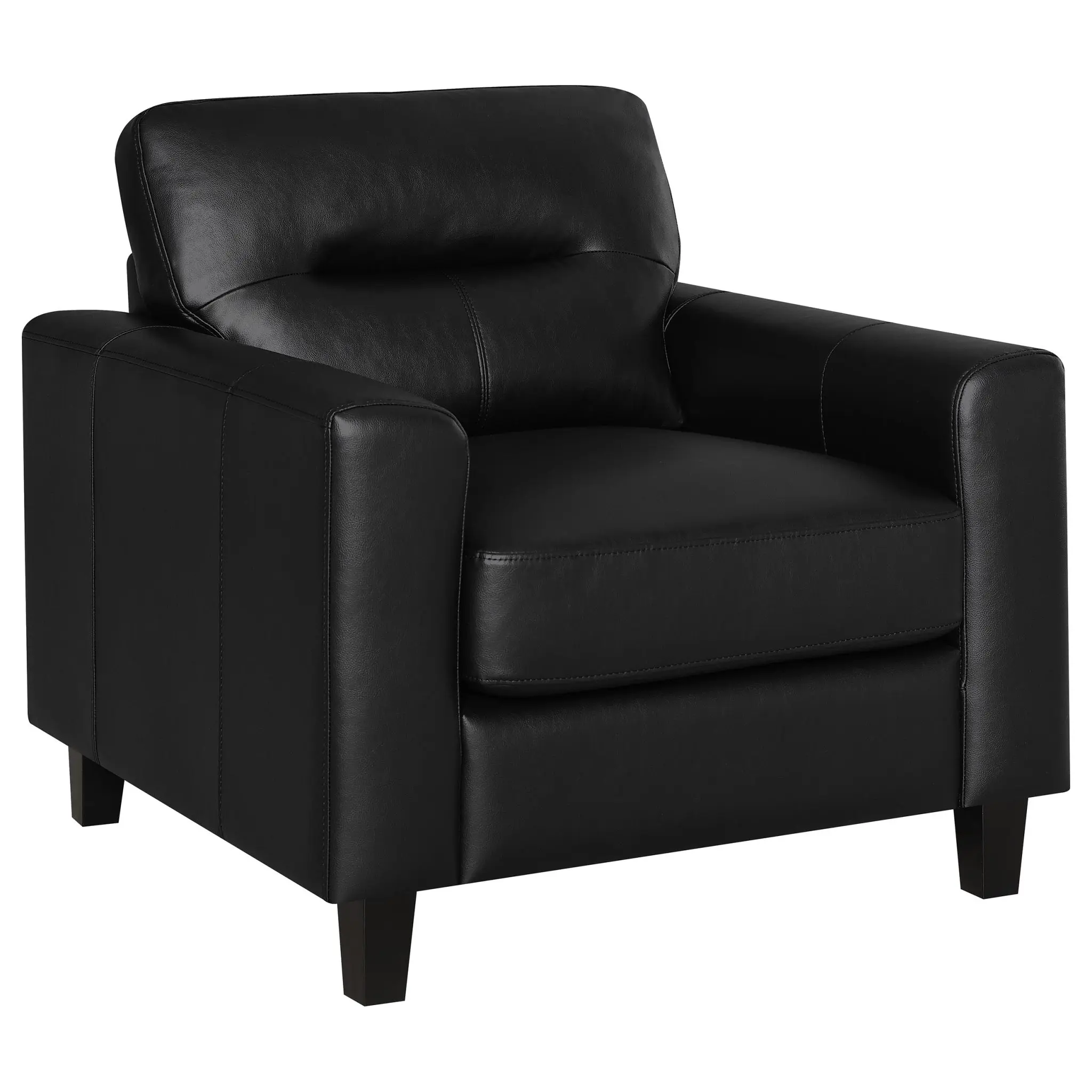 Scotland Track Arm Accent Chair Black - Image 2