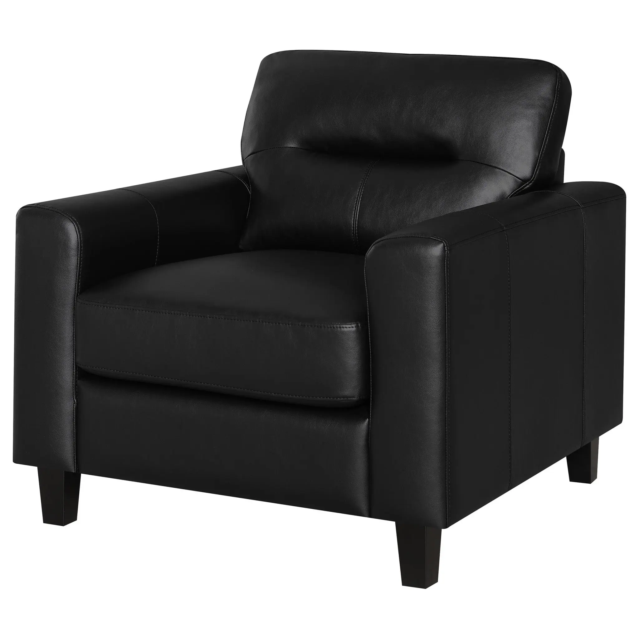 Scotland Track Arm Accent Chair Black - Image 4