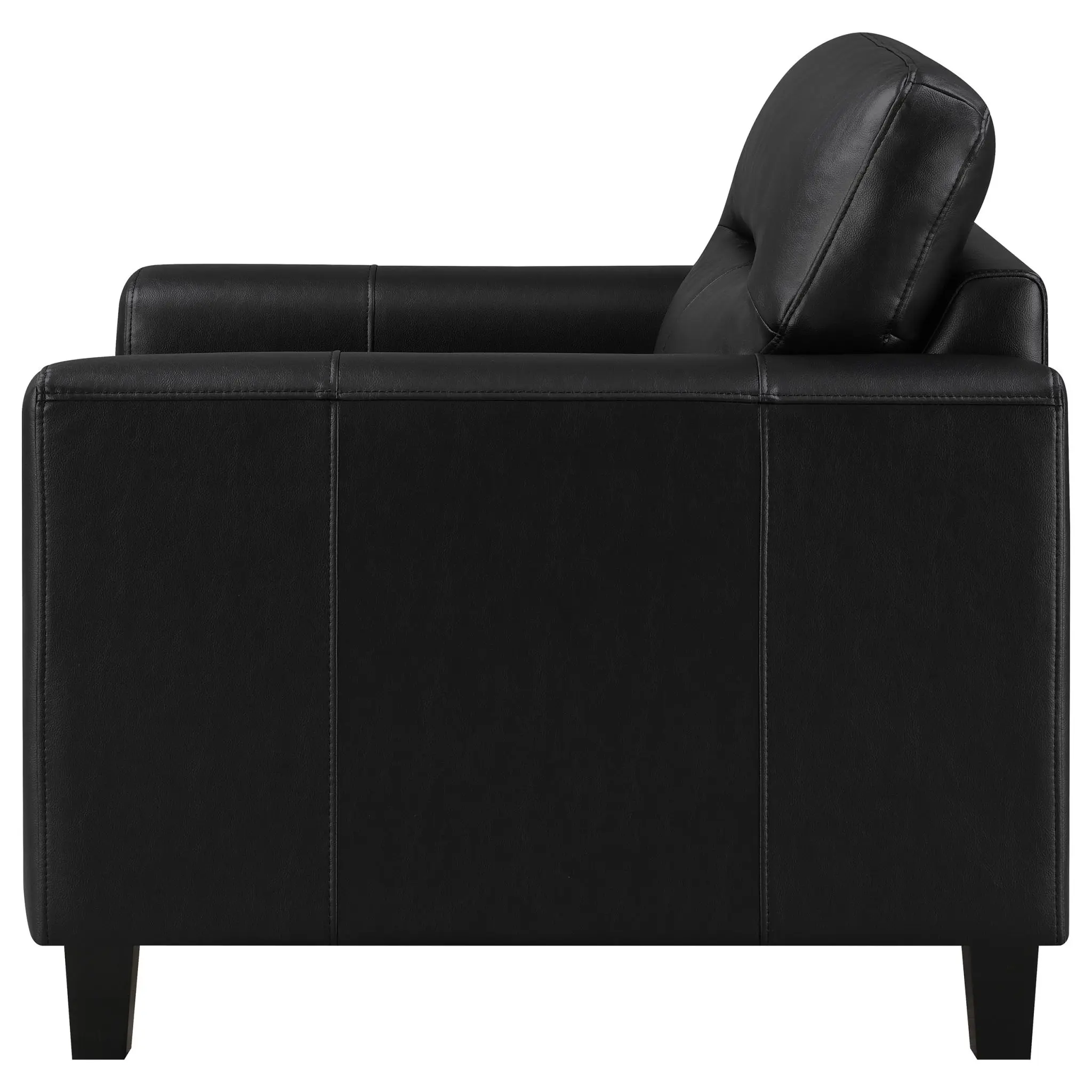 Scotland Track Arm Accent Chair Black - Image 5
