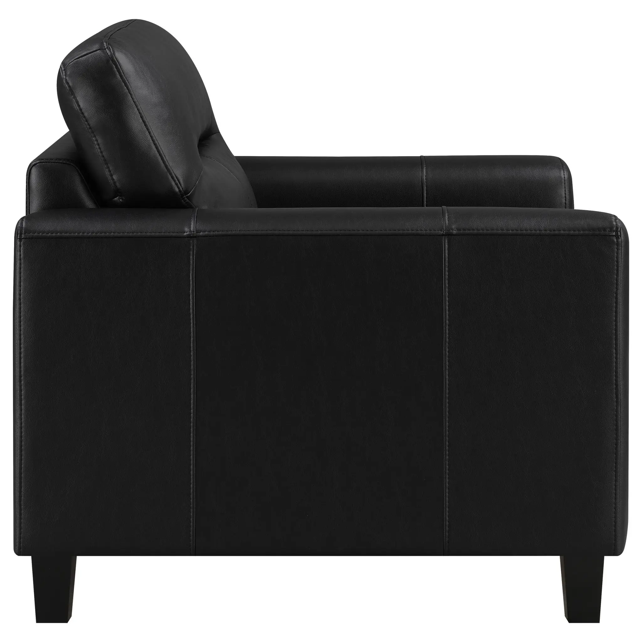 Scotland Track Arm Accent Chair Black - Image 8