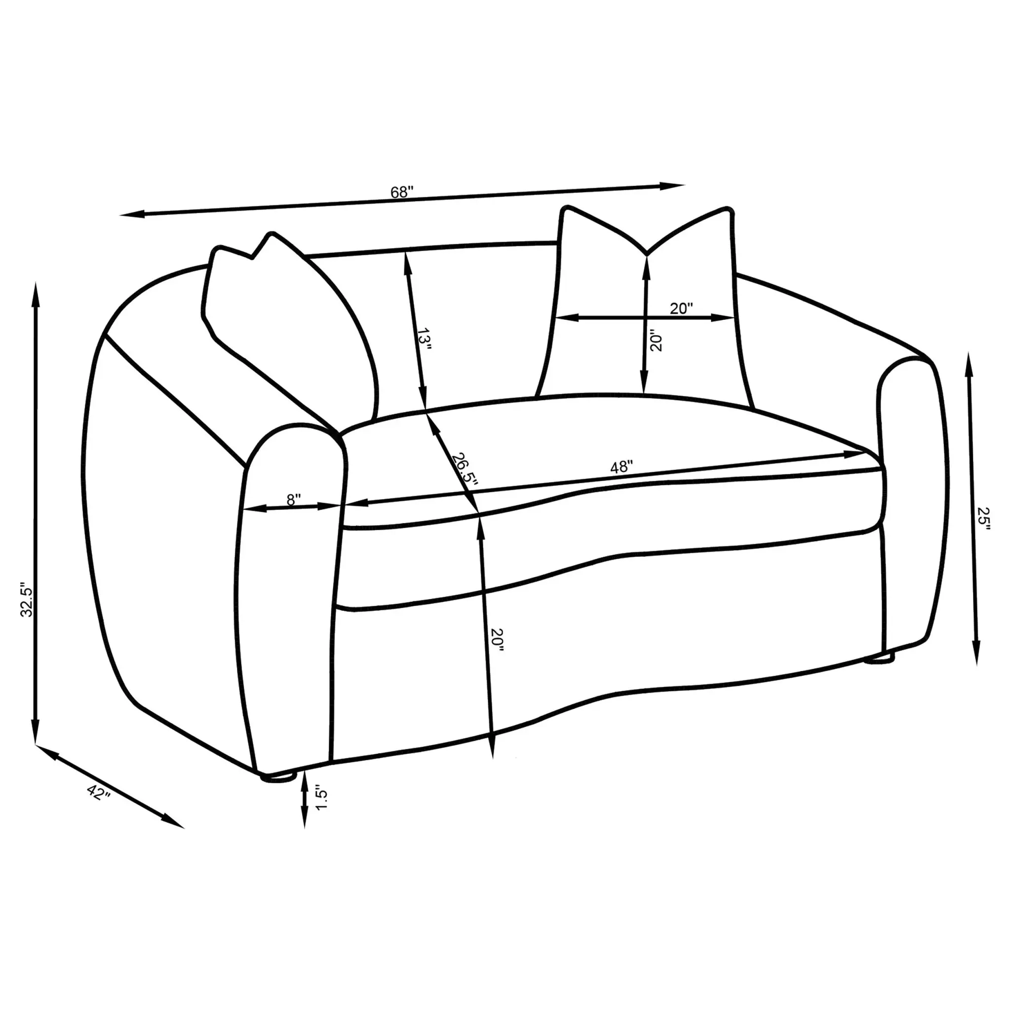 Isabella Loveseat - Image 10