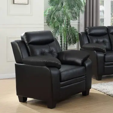Finley Tufted Accent Chair Black