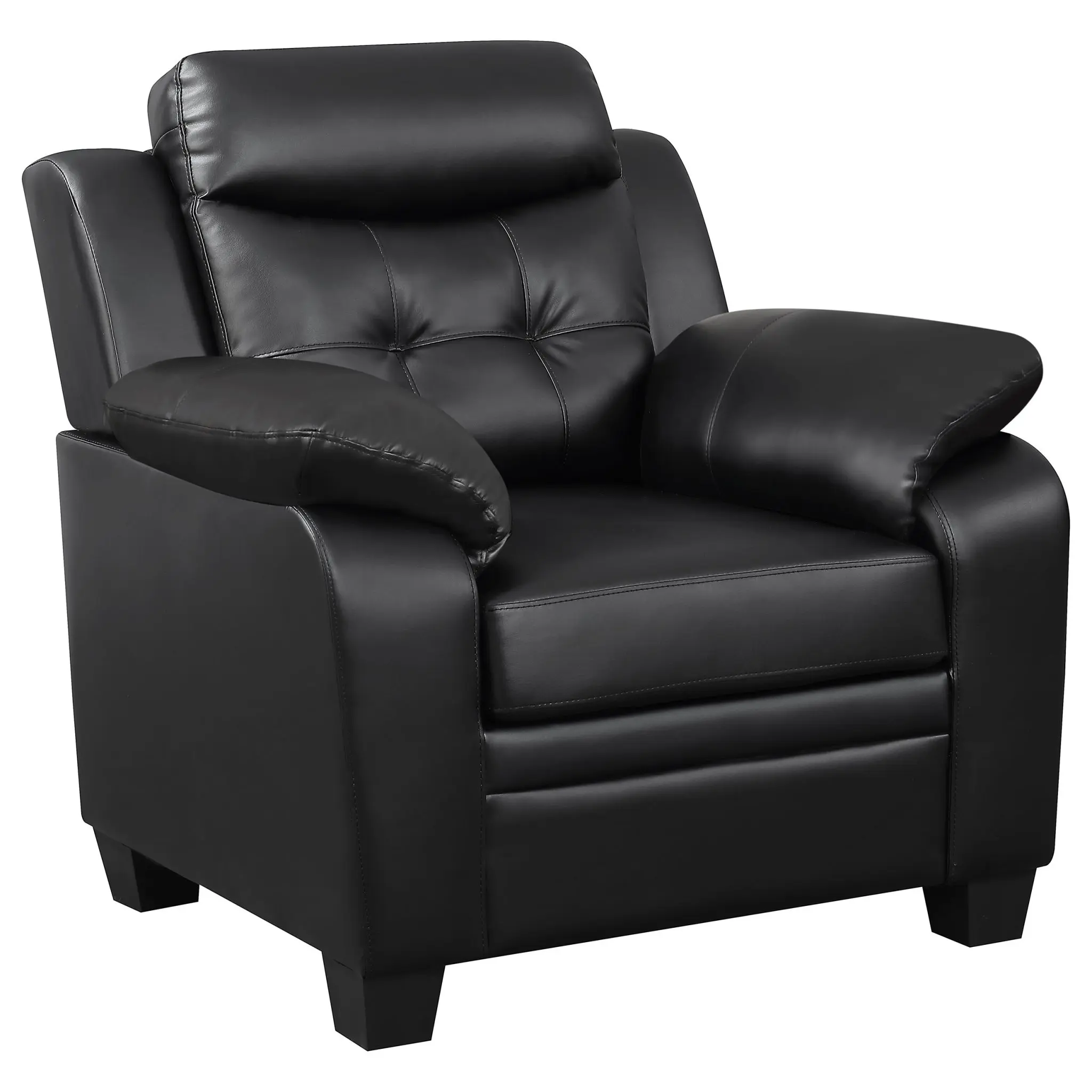 Finley Tufted Accent Chair Black - Image 2