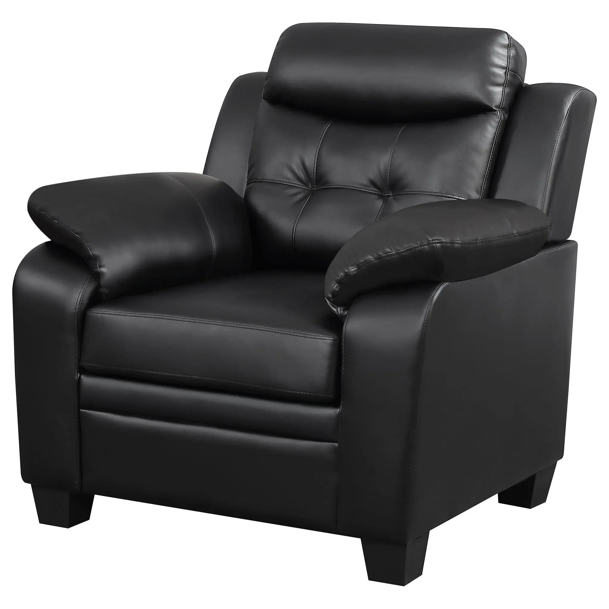 Finley Tufted Accent Chair Black - Image 4