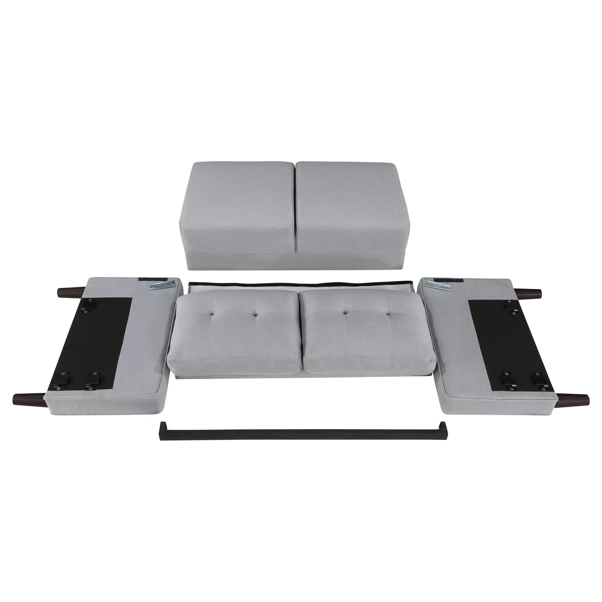 Bowen Track Arm Loveseat Grey - Image 9