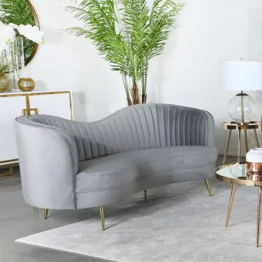 Sophia Mid-Century Sofa Grey