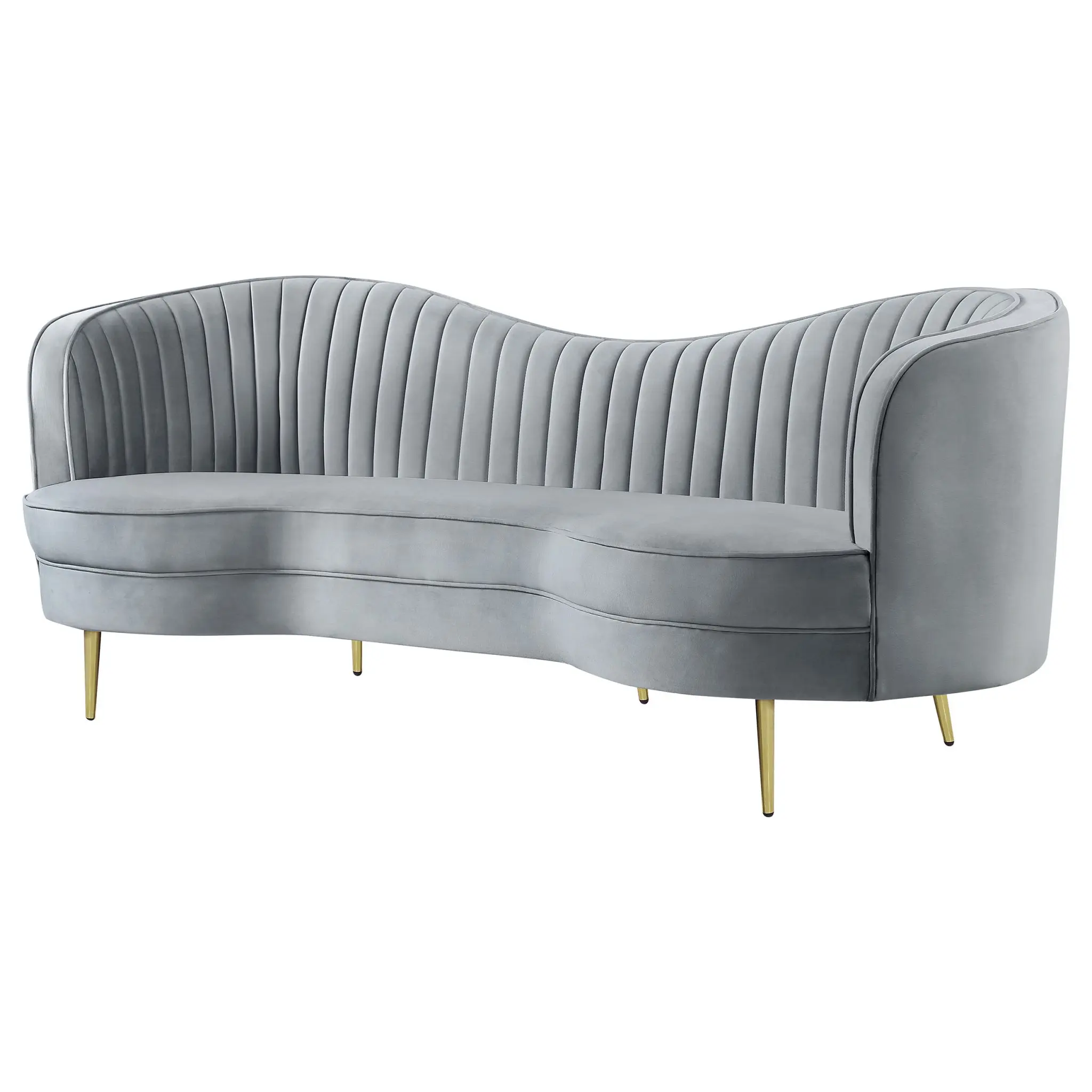Sophia Mid-Century Sofa Grey - Image 4