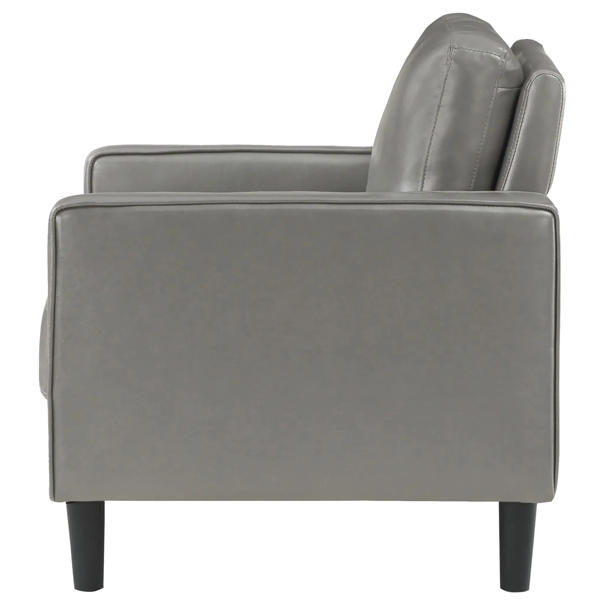 Ruth Faux Leather Track Arm Chair - Image 5