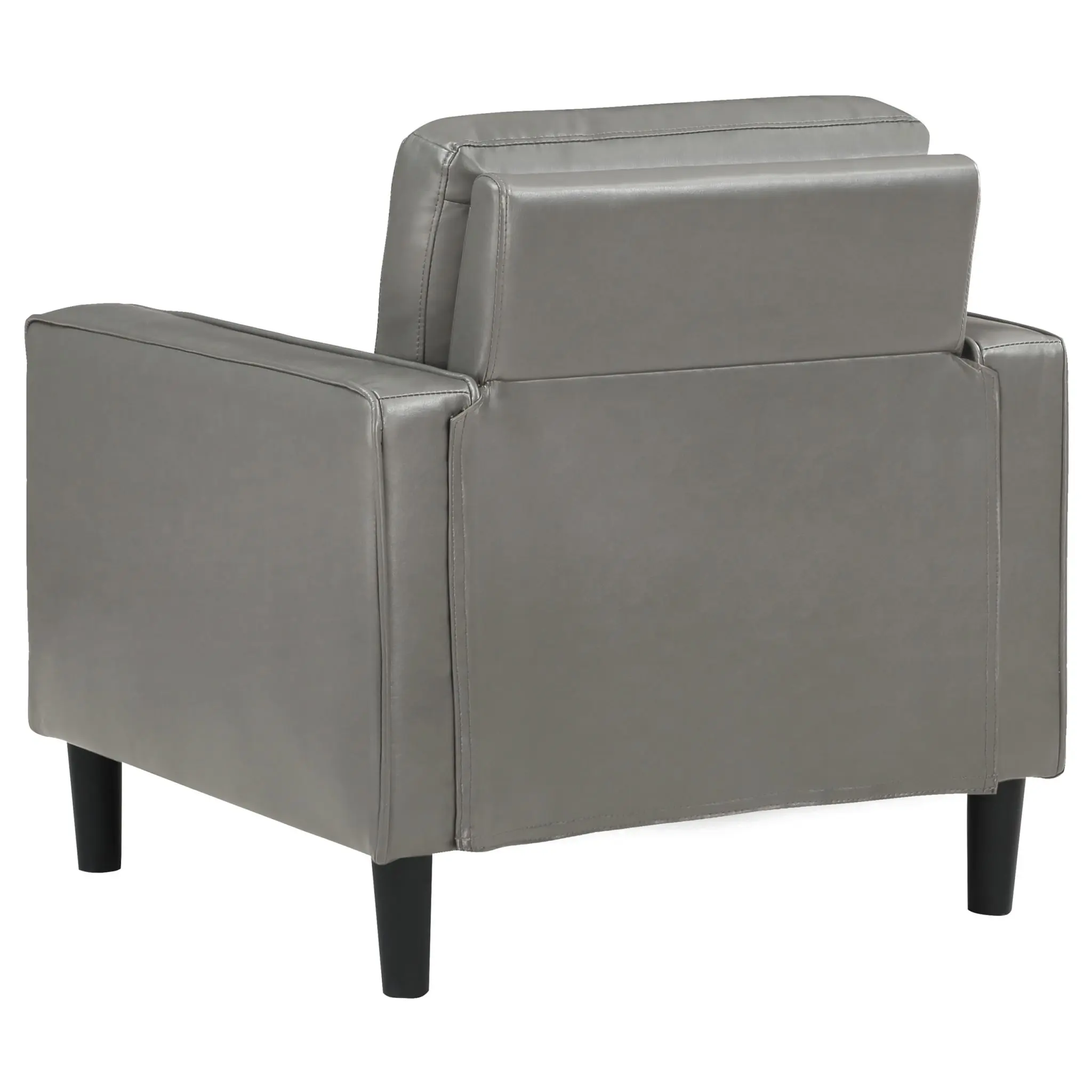 Ruth Faux Leather Track Arm Chair - Image 6