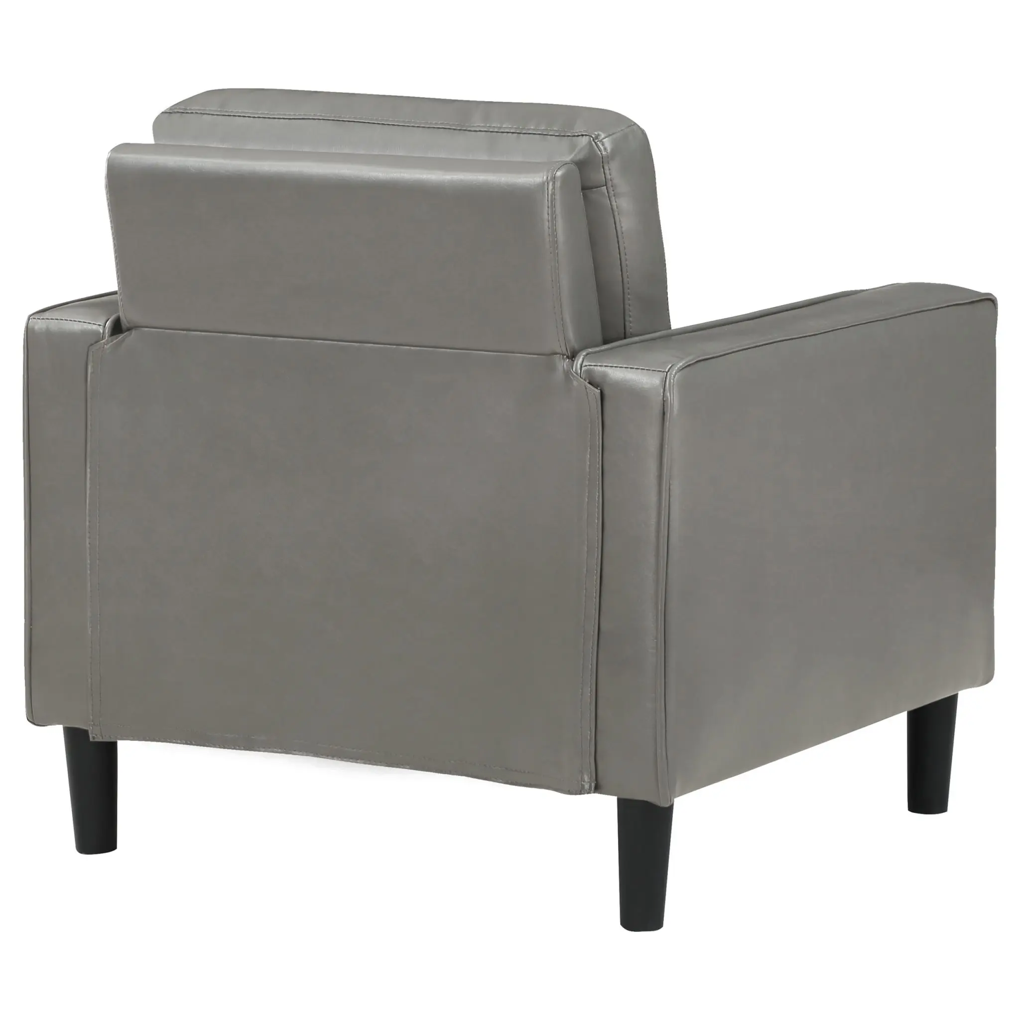 Ruth Faux Leather Track Arm Chair - Image 7
