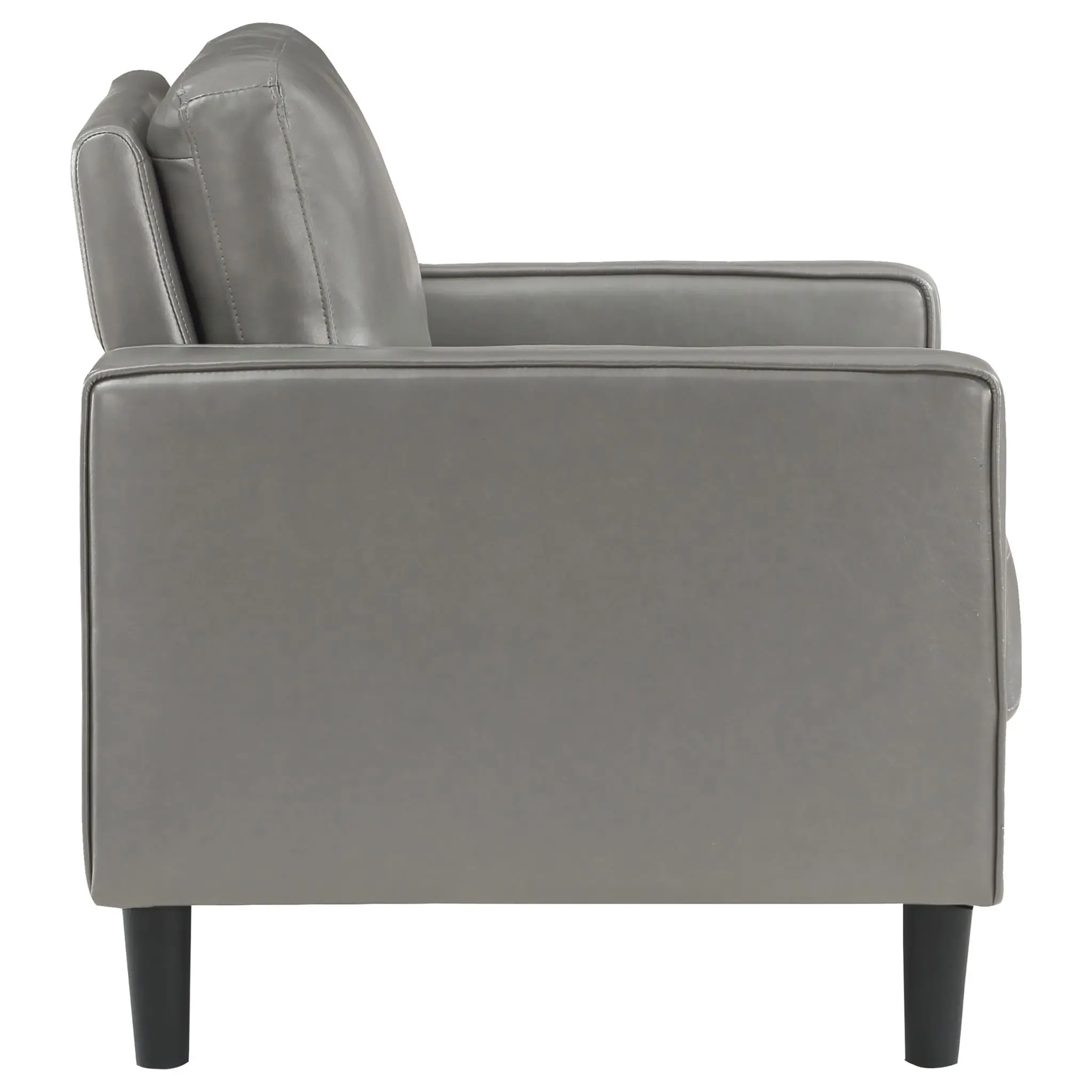 Ruth Faux Leather Track Arm Chair - Image 8