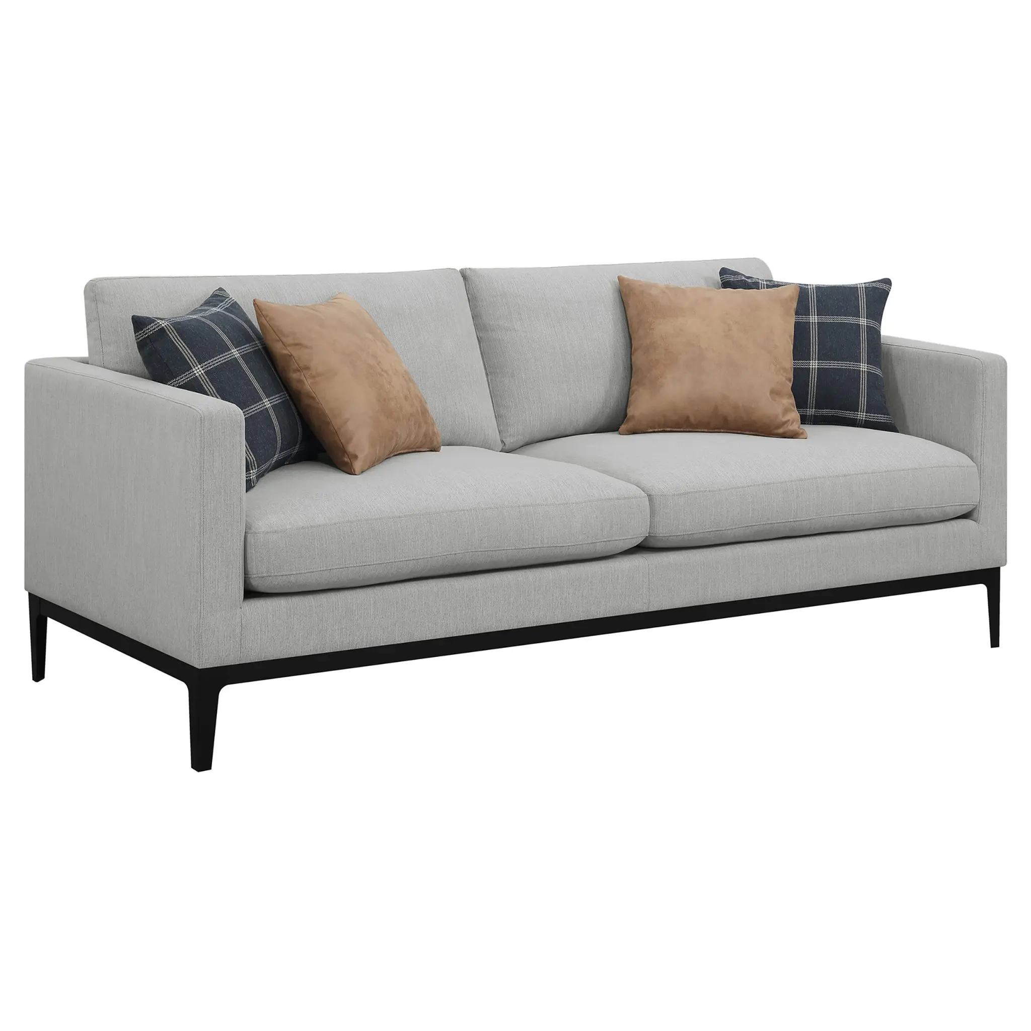 Apperson Track Arm Sofa Light Grey - Image 2
