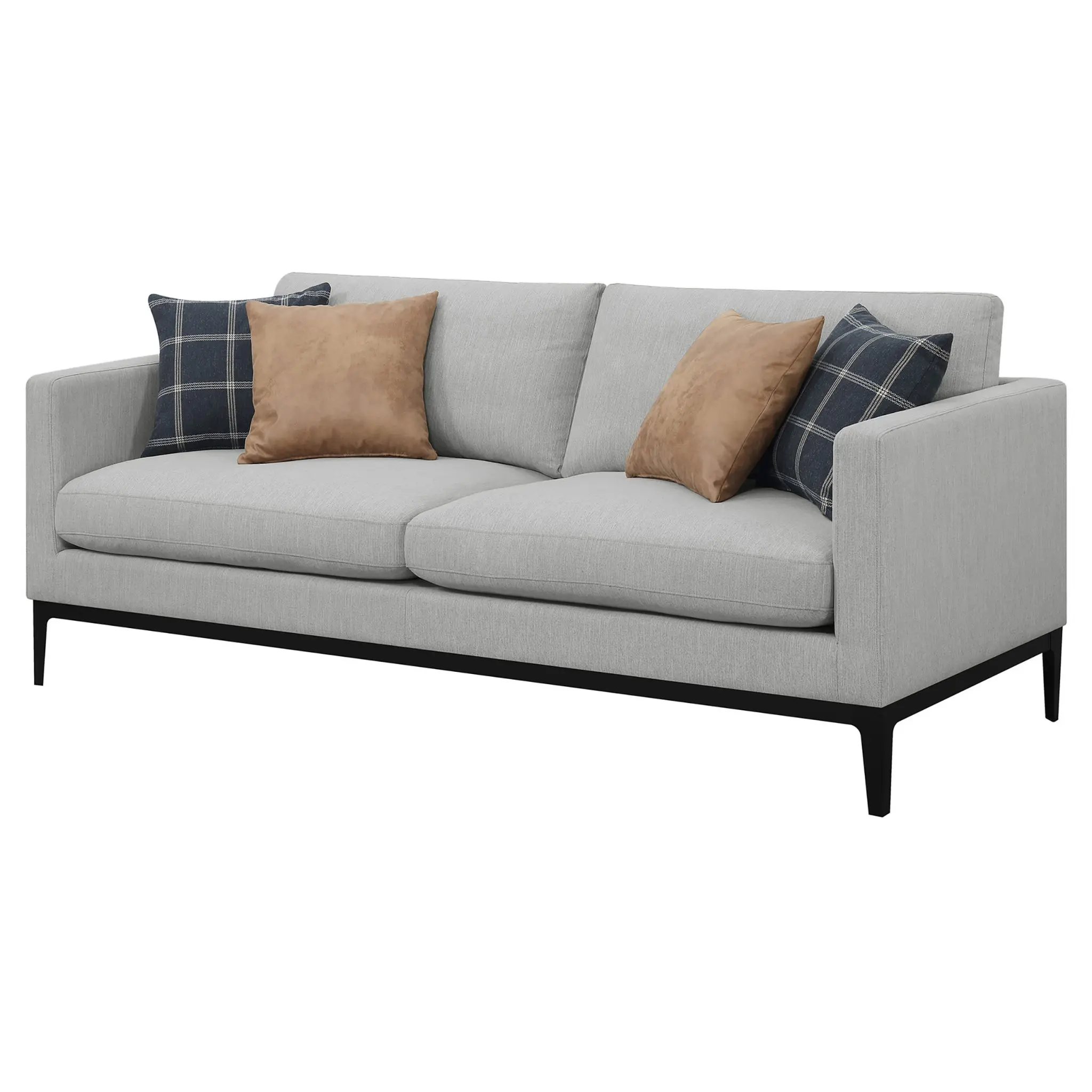 Apperson Track Arm Sofa Light Grey - Image 4