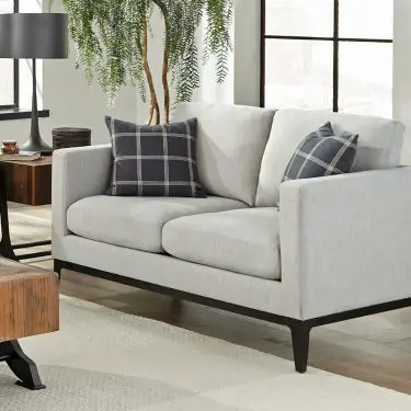 Apperson Track Arm Loveseat Light Grey