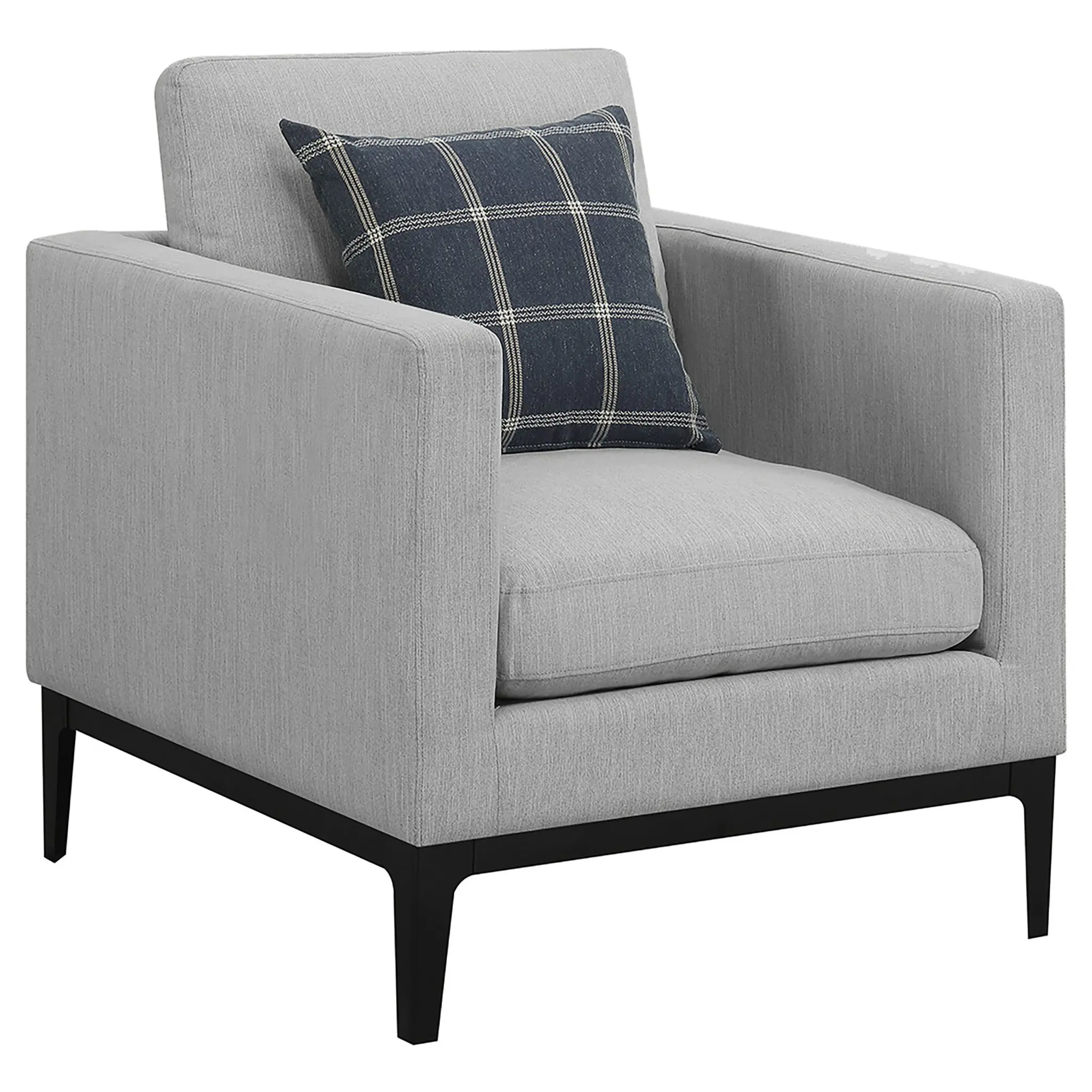 Apperson Track Arm Accent Chair Light Grey - Image 2