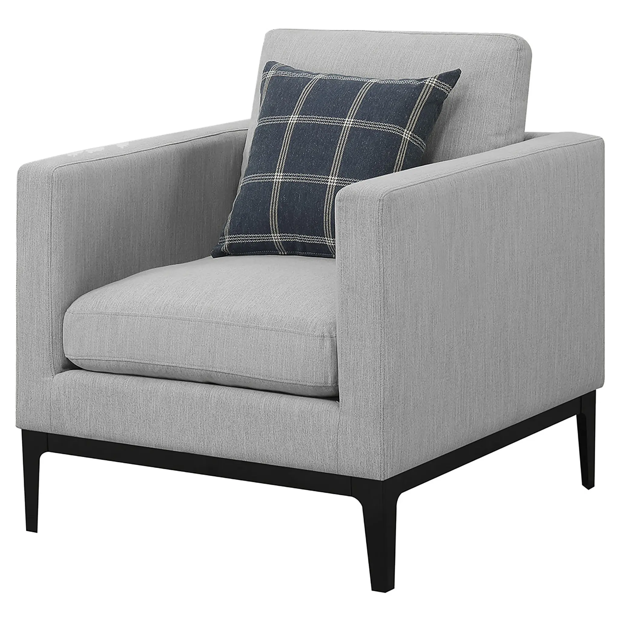 Apperson Track Arm Accent Chair Light Grey - Image 4