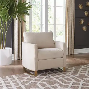 Corliss Curved Track Arm Chair