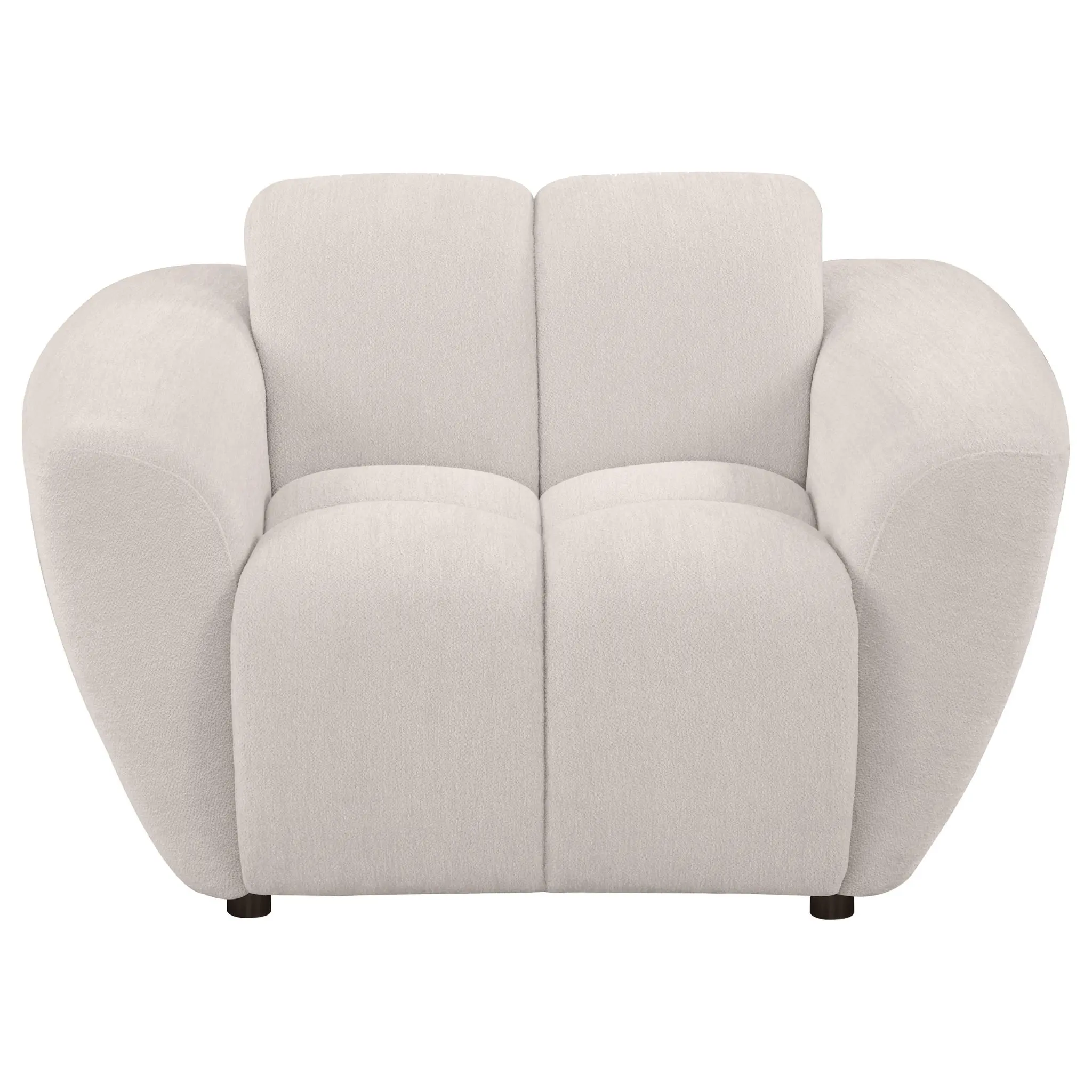 Destino Splayed Arm Accent Chair Greige - Image 3