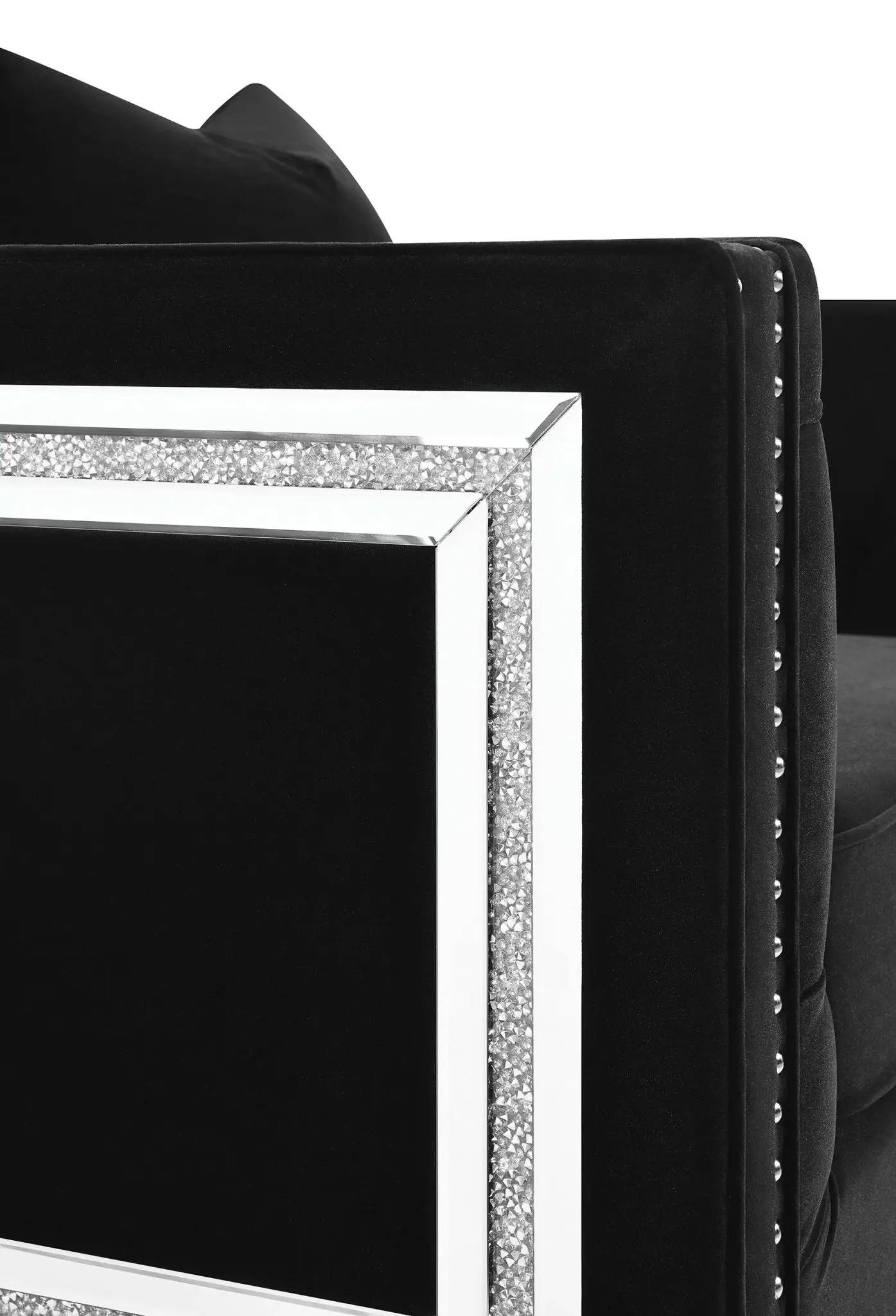 Delilah Tuxedo Accent Chair Black - Image 11