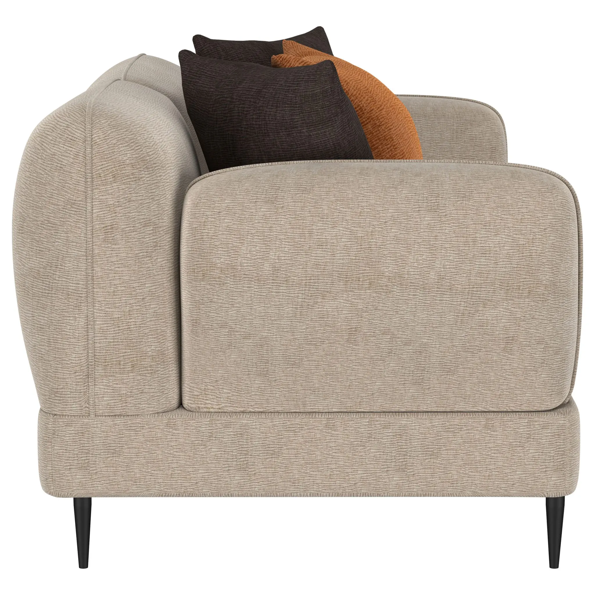 Jade Padded Arm Loveseat Latte - Image 9