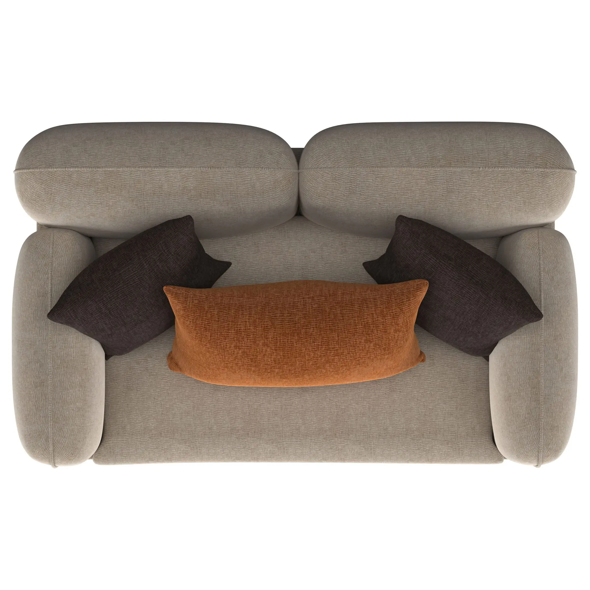 Jade Padded Arm Loveseat Latte - Image 10