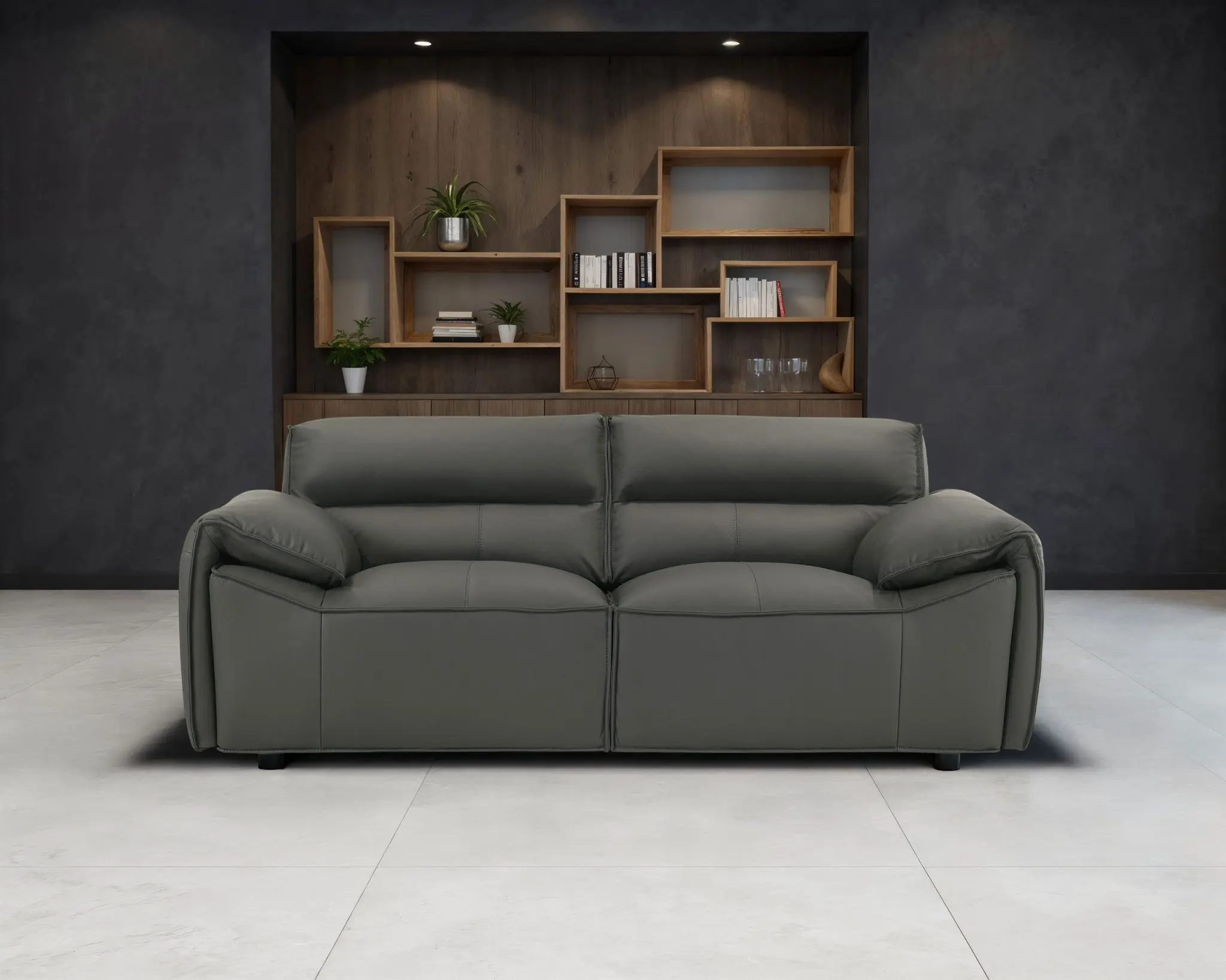 Buxton Leather Loveseat