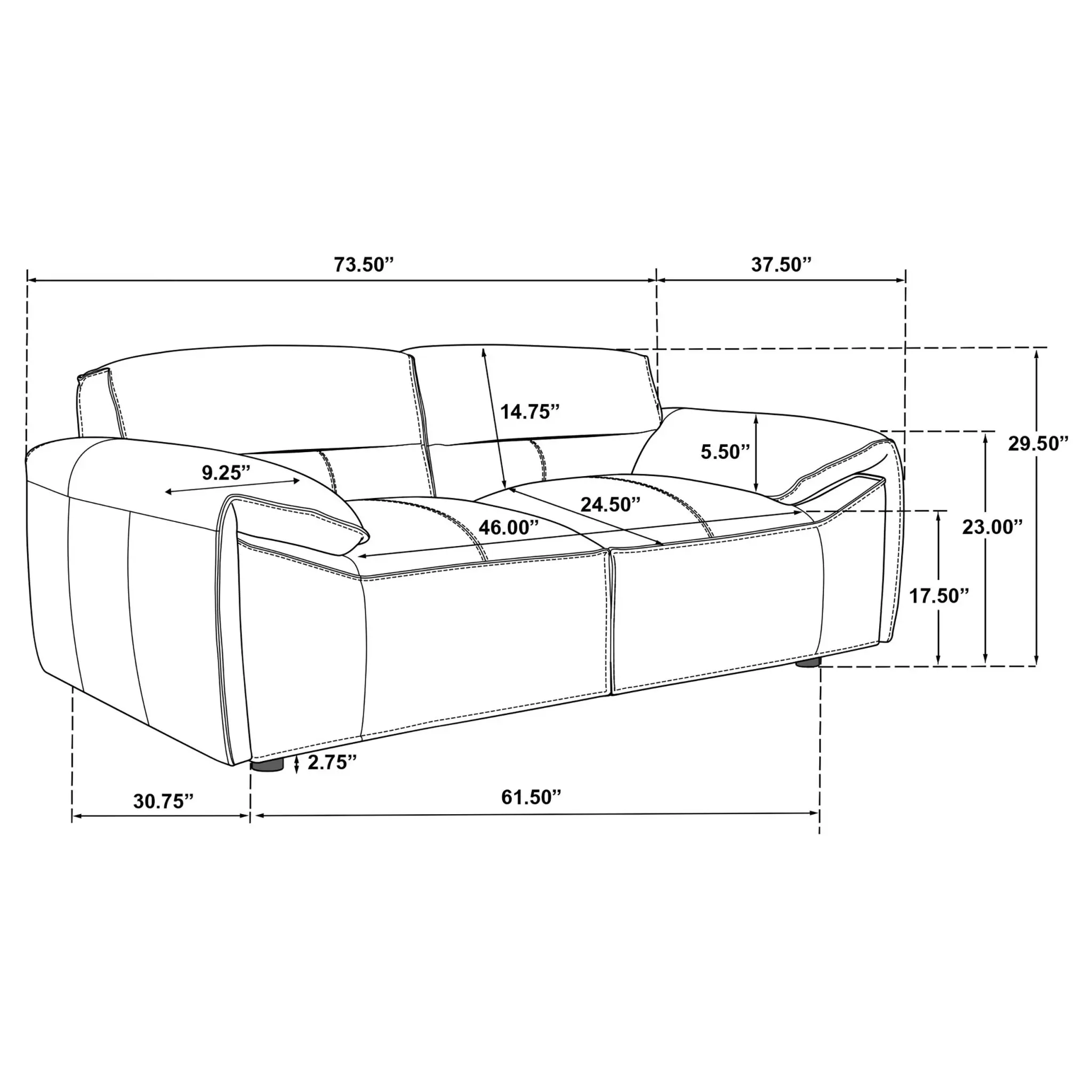 Buxton Leather Loveseat - Image 12