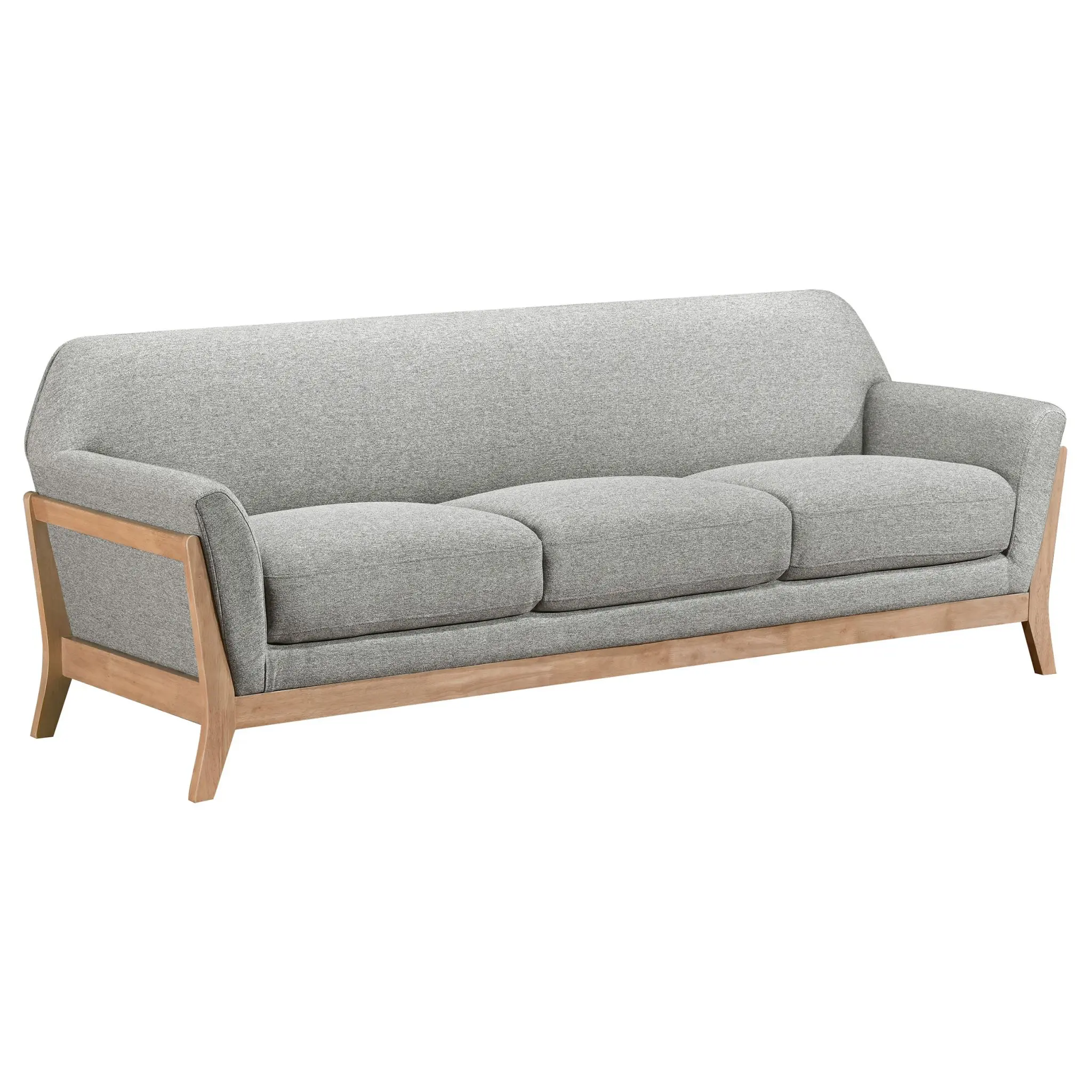 Vaughn Flared Arm Sofa Set Grey - Image 2