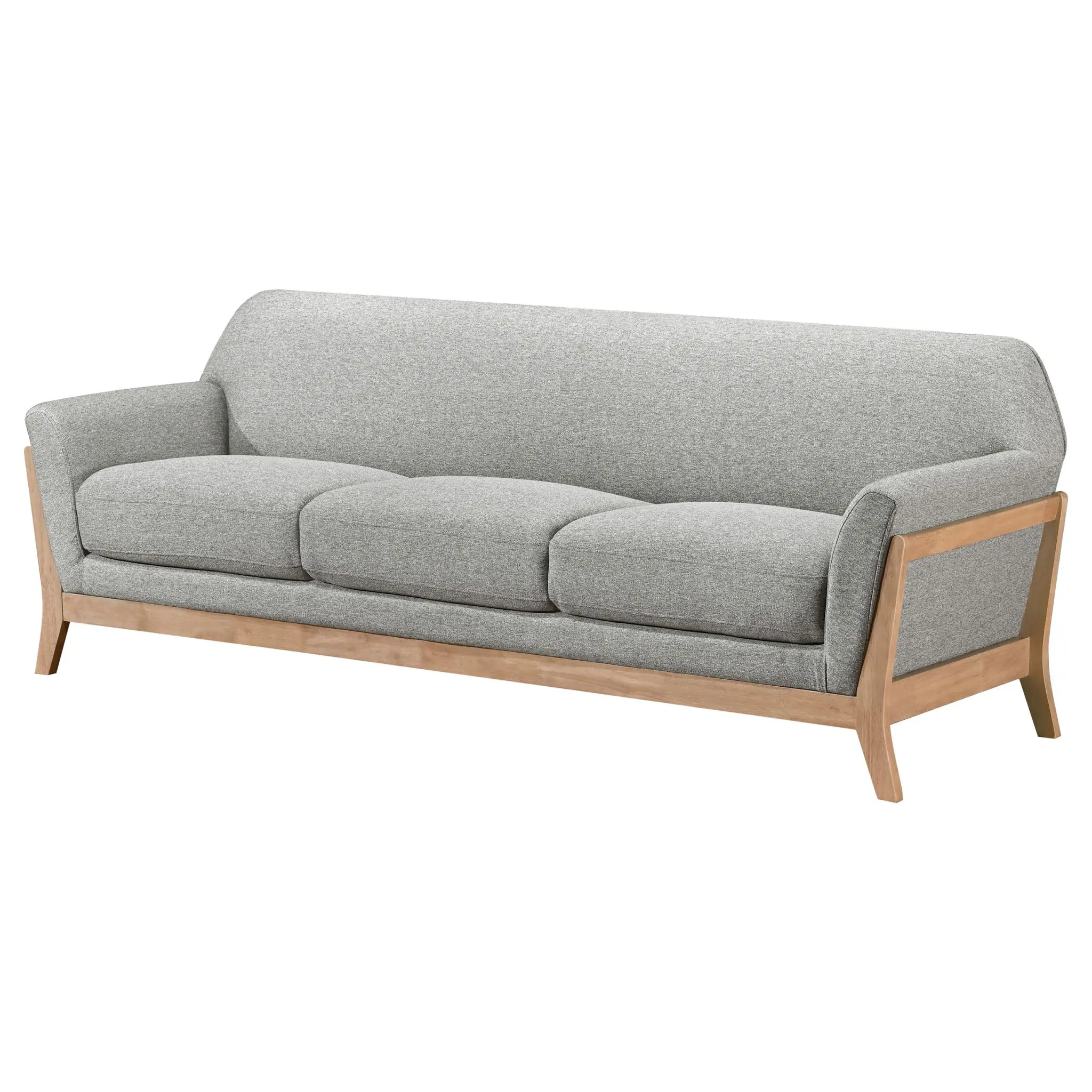 Vaughn Flared Arm Sofa Set Grey - Image 3