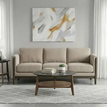 Islington Panel Arm Sofa Taupe