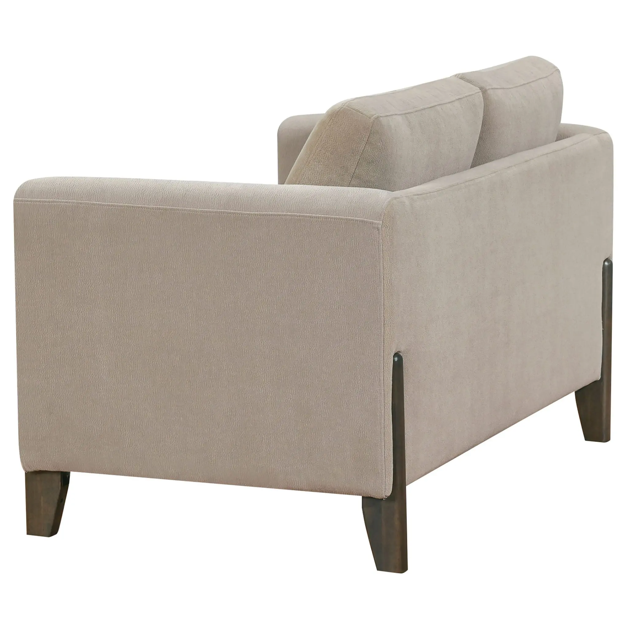 Islington Panel Arm Loveseat Taupe - Image 4