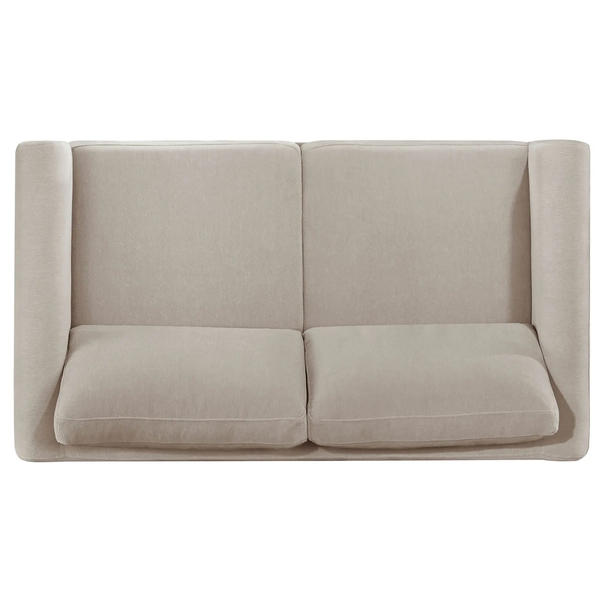 Islington Panel Arm Loveseat Taupe - Image 6