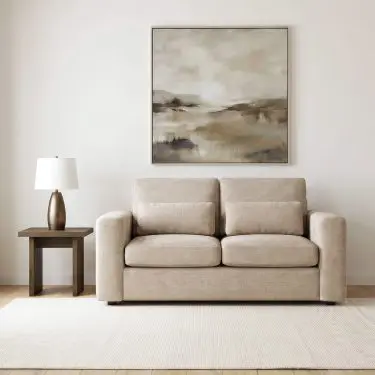 Amador Track Arm Loveseat Camel