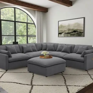 Hobson Modular Sectional Charcoal
