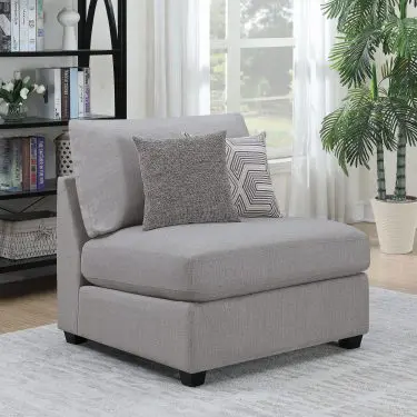 Cambria Armless Chair Grey