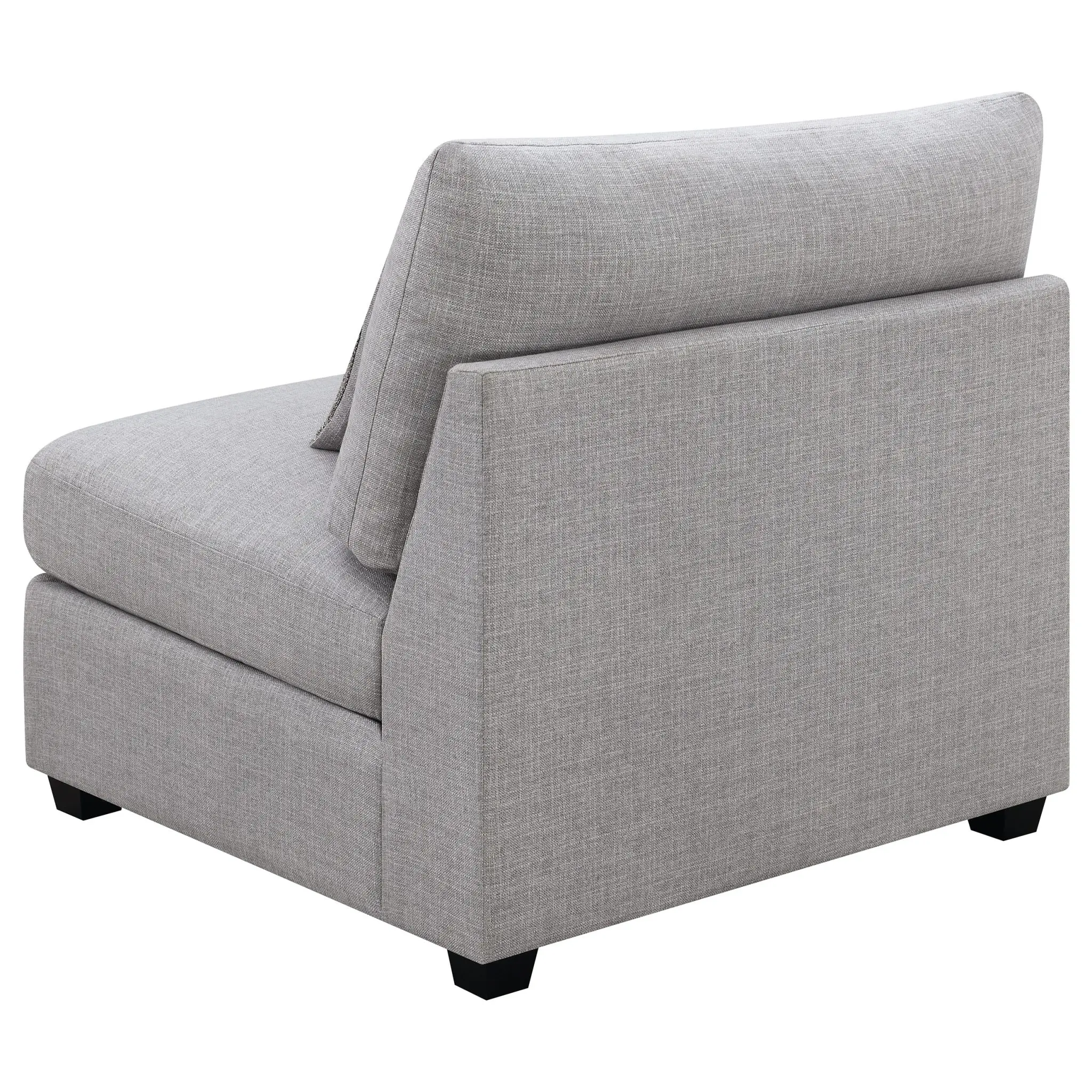 Cambria Armless Chair Grey - Image 6
