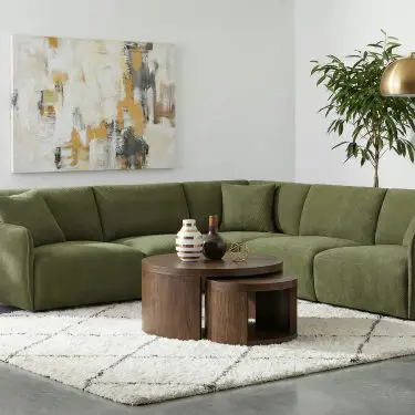 Elysia Modular Sectional Green